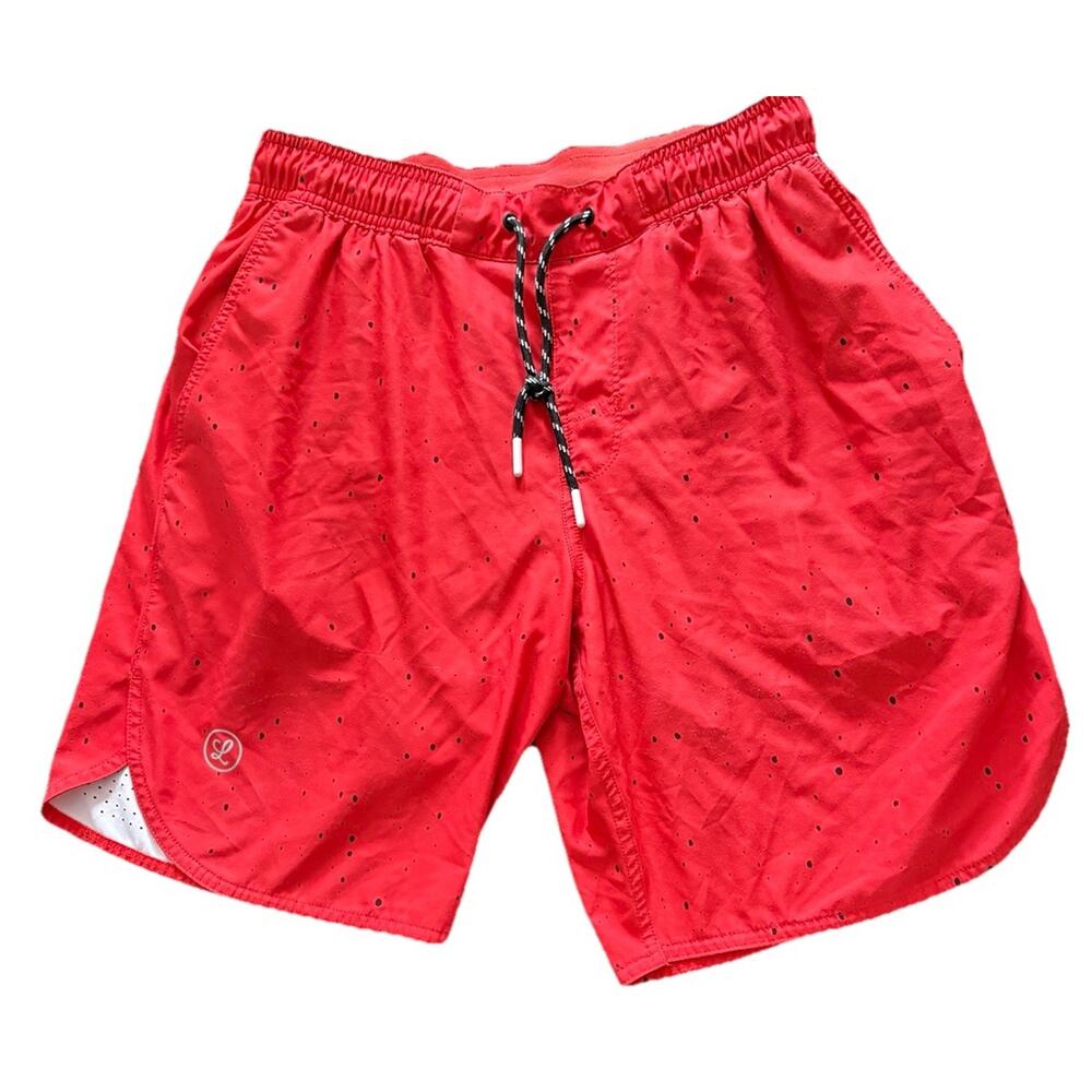 Legends Shorts Mens S Red Luka 8” Lined Gym Running Stretch Liner